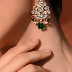 Green Designer Danglers