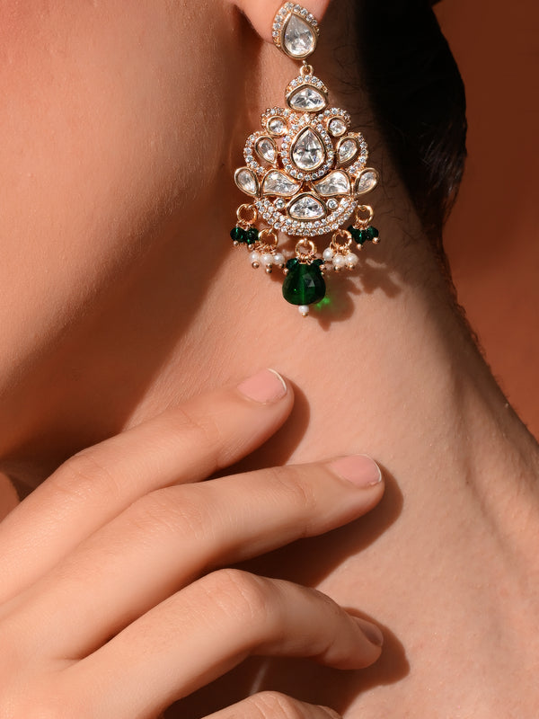Green Designer Danglers