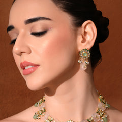 Multi Kundan Polki Classic Necklace Set