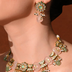 Multi Kundan Polki Classic Necklace Set