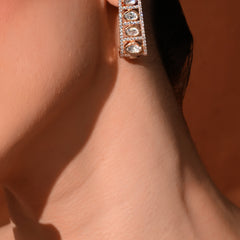 Colourless Kundan Stud Earrings