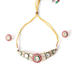 Multi Kundan Ethnic Necklace Set