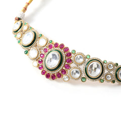 Multi Kundan Ethnic Necklace Set