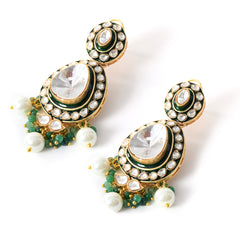 Green Necklace Set with Mangtika