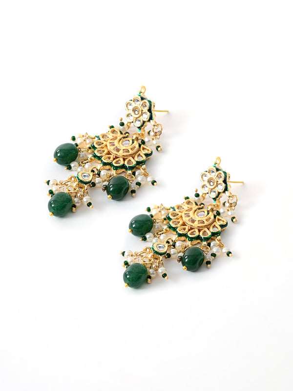 Green Royal Kundan Polki Choker Set
