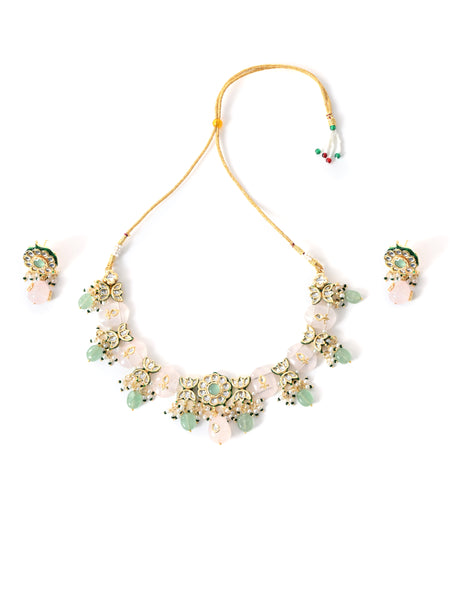 Multi Kundan Polki Classic Necklace Set