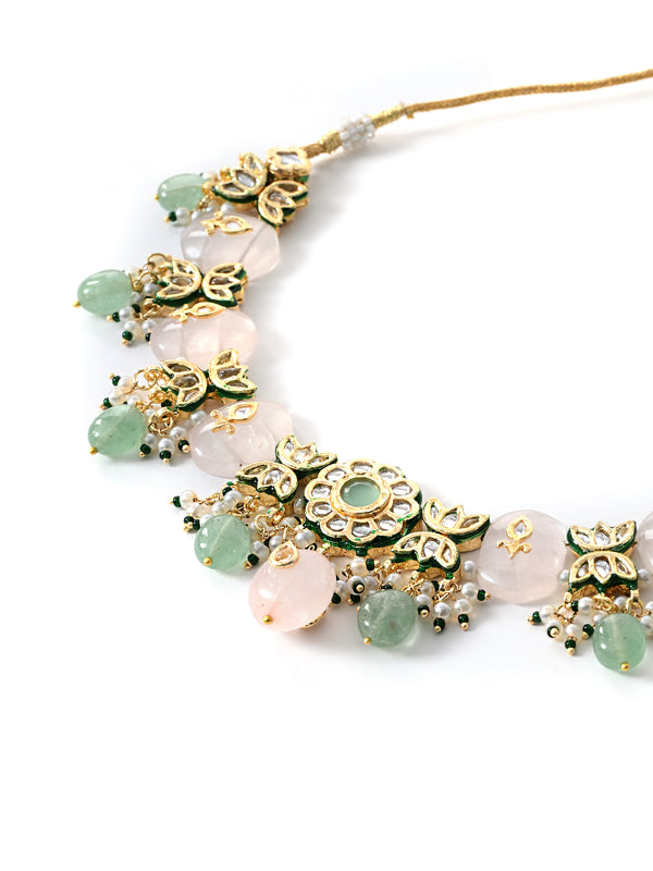 Multi Kundan Polki Classic Necklace Set