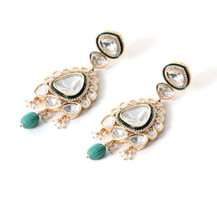 Green Long Royal Necklace Set