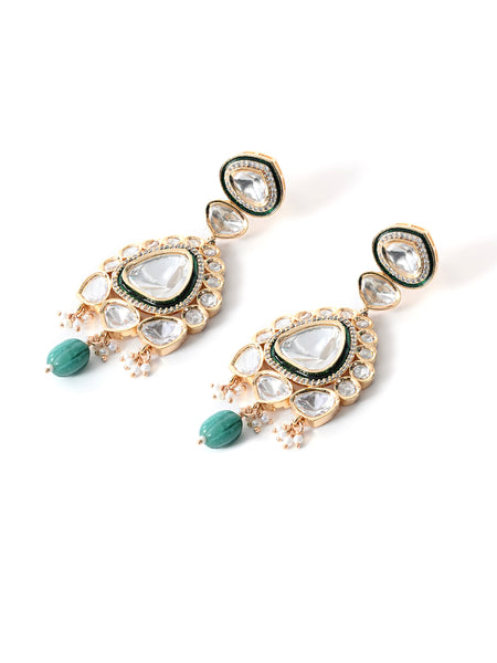 Green Long Royal Necklace Set