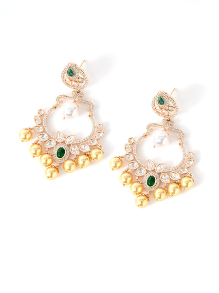 Premium Green Statement Danglers