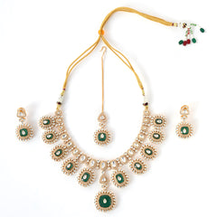 Premium Green Wedding Necklace Set