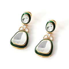 Green Kundan Polki Necklace Set