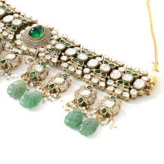 Green Kundan Classic Choker Set
