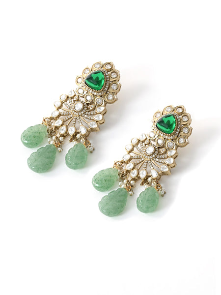Green Kundan Classic Choker Set
