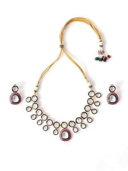 Multi Kundan Traditional Necklace Set