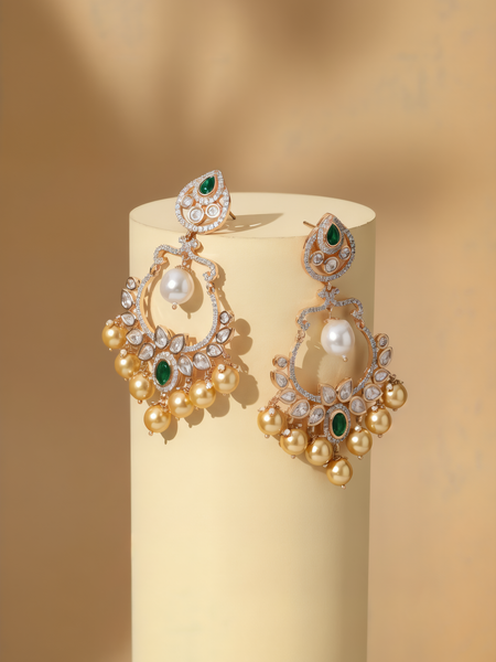 Premium Green Statement Danglers